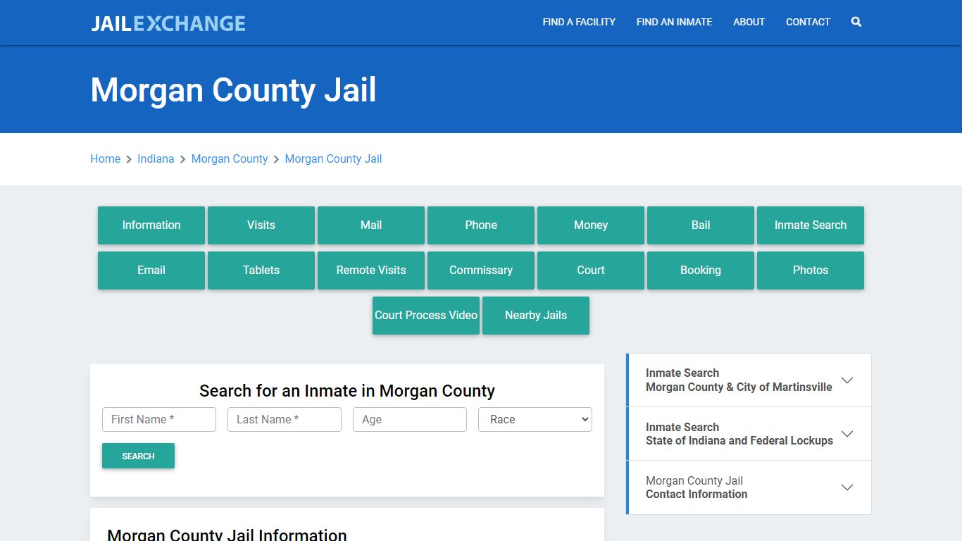 Morgan County Jail Roster Lookup, IN, Inmate Search